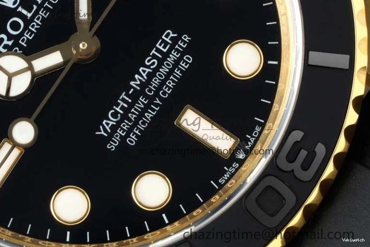 YG 3D Edition VR3235 226658 Yacht-Master Black Strap Oysterflex 1:1 on 3EF Ceramic Bezel 42mm Best 0714